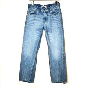 Levi's 505 light Wash straight leg jeans size 27 14 youth B141